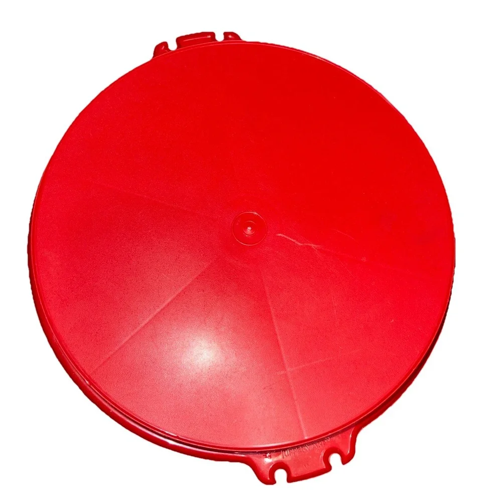 Vintage Tupperware‎ Party Veggie Platter Divided Tray 405-1 Paprika With Lid
